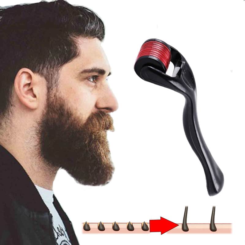 Microneedle Derma Roller for Hair Growth and Beard Care, and Face Skin