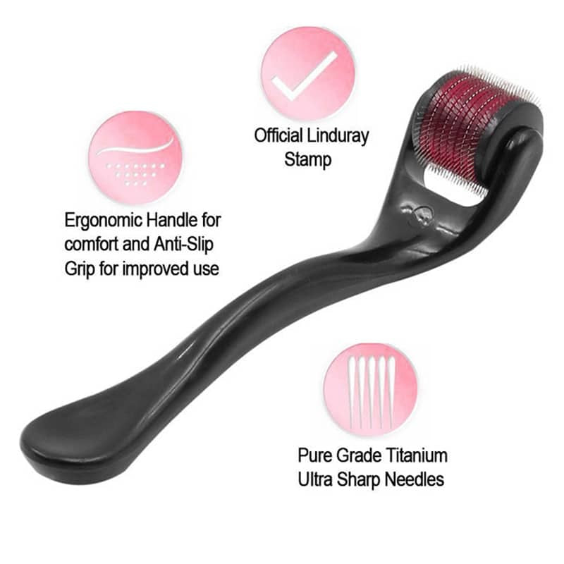 Microneedle Derma Roller for Hair Growth and Beard Care, and Face Skin
